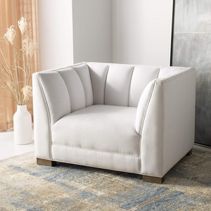 image:imageSafavieh Couture Home Beverly White Channel Tufted Club Chair