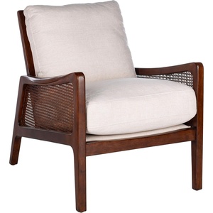 image:imageSafavieh Couture Home Moretti MidCentury Oatmeal Linen Accent ChairOatmeal