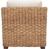 image:imageSAFAVIEH Couture Home Collection Gregory NaturalBeige Cushion Water Hyacinth Accent Chair Fully Assembled