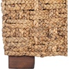image:imageSAFAVIEH Couture Home Collection Gregory NaturalBeige Cushion Water Hyacinth Accent Chair Fully Assembled