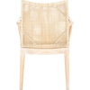 image:imageSAFAVIEH Furniture  Gianni Rattan Arm Chair  Brown amp Black  Solid Wood  Coastal OpenArm Design  Ideal for Living Room Sunroom Bedroom 198 Seat Height SEA4011ANatural  White Washed