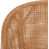 image:imageSAFAVIEH Home Collection  Mura Brown Rattan Accent Chair with Ivory Seat Cushion Coastal Modern Seating Fully Assembled ACH4903AHoneyIvory