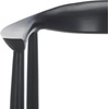 image:imageSAFAVIEH Home Collection  Wade Light Oak Teak Wood Arm Chair with Woven Leather Seat Fully Assembled MidCentury Modern Accent Chair FOX1003AWhiteBlack