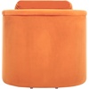 image:imageSAFAVIEH Home Collection Fifer MidCentury Modern Cream Faux Shearling Fur Accent Chair Fully AssembledRust