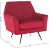 image:imageSafavieh Accent Chair Normal Light Grey VelvetMaroon