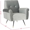 image:imageSafavieh Accent Chair Normal Light GreyLight Grey