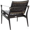 image:imageSafavieh Couture Collection Dilan White and Light Brown Leather Safari ChairBlack  Black