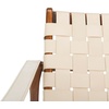 image:imageSafavieh Couture Collection Dilan White and Light Brown Leather Safari ChairCream  Light Brown