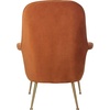 image:imageSafavieh Couture Home Aimee Retro Glam Dusty Rose Pink Velvet Arm ChairSienna  Gold