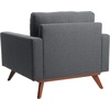 image:imageSafavieh Couture Home Gneiss MidCentury Modern Slate Grey Linen Arm Chair