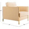 image:imageSafavieh Couture Home Reign Cream Velvet and Gold Club ChairCream
