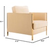 image:imageSafavieh Couture Home Reign Cream Velvet and Gold Club ChairCream