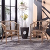 image:imageSafavieh Home Adriana Coastal Black Rattan Set of 2 Accent Chair ACH6505ASET2Grey White Wash