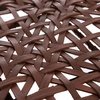 image:imageSafavieh Home Collection Juneau Leather Woven Natural and OffWhite Accent ChairWalnut  Brown