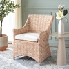 image:imageSafavieh Home Collection Ventura Brown and White Washed Arm ChairWhiteWhite Washed