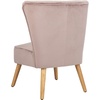 image:imageSafavieh Home June Retro Glam Blush Pink Velvet and Natural Accent ChairMauve  Natural