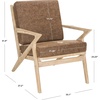 image:imageSafavieh Home Varys Light Brown Faux Leather and White Wash Accent Chair