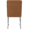 image:imageSafavieh Home Walsh Navy Velvet and Chrome Tufted Side ChairLight Brown  Chrome