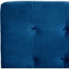 image:imageSafavieh Home Walsh Navy Velvet and Chrome Tufted Side ChairNavy  Chrome