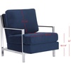 image:imageSafavieh Walden Accent Chair Normal NavyNavy