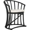 image:imageSAFAVIEH Home Collection Bates Tropical Coastal NaturalWhite Rattan Cushion Accent Chair Fully AssembledWhiteBlack