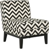 image:imageSAFAVIEH Mercer Collection Armond Accent ChairBlack  White