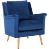 image:imageSafavieh Home Astrid Navy and Natural Oak MidCentury Arm ChairNavy  Natural