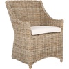 image:imageSafavieh Home Collection Ventura Brown and White Washed Arm Chairwhite