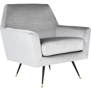 image:imageSafavieh Accent Chair Normal Light Grey VelvetLight Grey