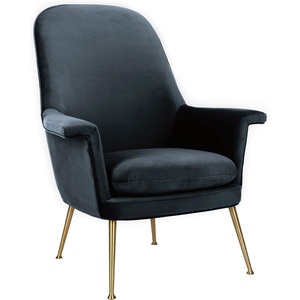 image:imageSafavieh Couture Home Aimee Retro Glam Dusty Rose Pink Velvet Arm ChairNavy  Gold