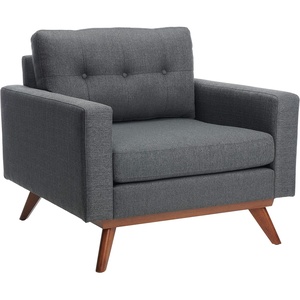 image:imageSafavieh Couture Home Gneiss MidCentury Modern Slate Grey Linen Arm Chair