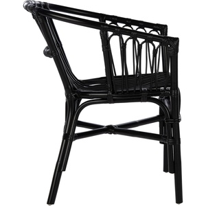 image:imageSafavieh Home Adriana Coastal Black Rattan Set of 2 Accent Chair ACH6505ASET2Black