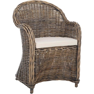 image:imageSafavieh Home Collection Callista Yellow Wicker Club ChairBlack Wash