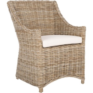 image:imageSafavieh Home Collection Ventura Brown and White Washed Arm Chairwhite