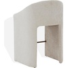 image:imageSAFAVIEH Couture Collection  Kagan Taupe Chenille 31 Inch Bar Stool Upholstered BarHeight Seating with Curved Back Fully Assembled SFV4858DCreme