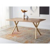 image:imageSAFAVIEH Couture Home Collection Barron Wood Rectangle Kitchen Dining Room Table