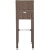 image:imageSAFAVIEH FOX5212A Collection Landry Black IndoorOutdoor Bar StoolBrown