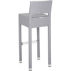 image:imageSAFAVIEH FOX5212A Collection Landry Black IndoorOutdoor Bar StoolGrey