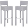 image:imageSAFAVIEH FOX5212A Collection Landry Black IndoorOutdoor Bar StoolGrey