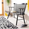 image:imageSAFAVIEH Furniture  Addison Loveseat  Grey  Solid Wood  Coastal Slatted Design  Ideal for Living Room Sunroom Bedroom 18 Seat Height AMH8513CBlack