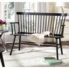 image:imageSAFAVIEH Furniture  Addison Loveseat  Grey  Solid Wood  Coastal Slatted Design  Ideal for Living Room Sunroom Bedroom 18 Seat Height AMH8513CBlack