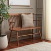 image:imageSAFAVIEH Furniture  Addison Loveseat  Grey  Solid Wood  Coastal Slatted Design  Ideal for Living Room Sunroom Bedroom 18 Seat Height AMH8513CHoney