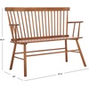 image:imageSAFAVIEH Furniture  Addison Loveseat  Grey  Solid Wood  Coastal Slatted Design  Ideal for Living Room Sunroom Bedroom 18 Seat Height AMH8513CHoney