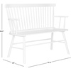 image:imageSAFAVIEH Furniture  Addison Loveseat  Grey  Solid Wood  Coastal Slatted Design  Ideal for Living Room Sunroom Bedroom 18 Seat Height AMH8513CWhite