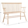 image:imageSAFAVIEH Furniture  Addison Loveseat  Grey  Solid Wood  Coastal Slatted Design  Ideal for Living Room Sunroom Bedroom 18 Seat Height AMH8513CWhite Washed