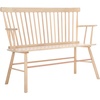image:imageSAFAVIEH Furniture  Addison Loveseat  Grey  Solid Wood  Coastal Slatted Design  Ideal for Living Room Sunroom Bedroom 18 Seat Height AMH8513CWhite Washed