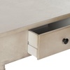 image:imageSAFAVIEH Furniture  Gomez 1Drawer Corner Table  Distressed Cream  Solid Wood  Classic Corner Storage Design  Ideal for Entryway Living Room Home Office 331W x 173D x 28H AMH5709CVintage Grey