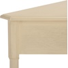 image:imageSAFAVIEH Furniture  Gomez 1Drawer Corner Table  Distressed Cream  Solid Wood  Classic Corner Storage Design  Ideal for Entryway Living Room Home Office 331W x 173D x 28H AMH5709CSand