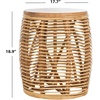 image:imageSAFAVIEH Furniture  Maui Rattan Drum Stool Table  Honey BrownWash amp Teak Brown  Rattan  Coastal Woven Design  Fully Assembled  Ideal for Living Room Bedroom Patio  Fully Assembled STL6500BNatural