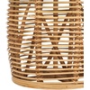 image:imageSAFAVIEH Furniture  Maui Rattan Drum Stool Table  Honey BrownWash amp Teak Brown  Rattan  Coastal Woven Design  Fully Assembled  Ideal for Living Room Bedroom Patio  Fully Assembled STL6500BNatural